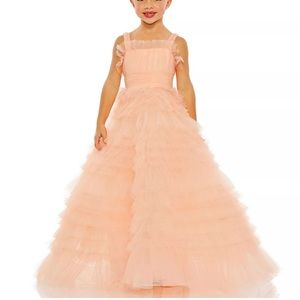 Mac Duggal Little Girl's & Girl's Tulle Ruffle Dress Size 8 NWT